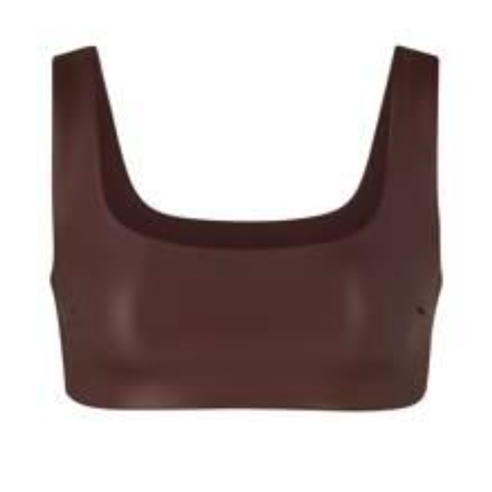 Skims Faux Leather Top